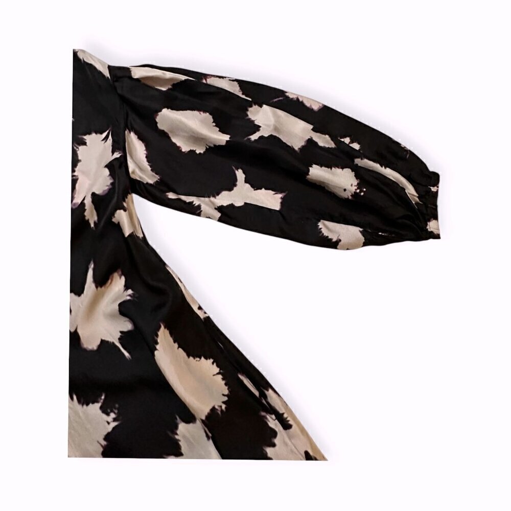 Ulla Johnson Alejandra silk dress, Size‎ 0, Noir Blur, NWT - Picture 13 of 16
